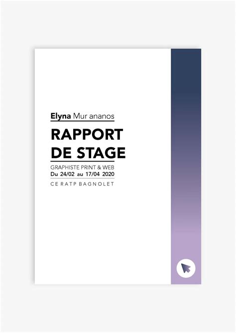 idée présentation rapport de stage.